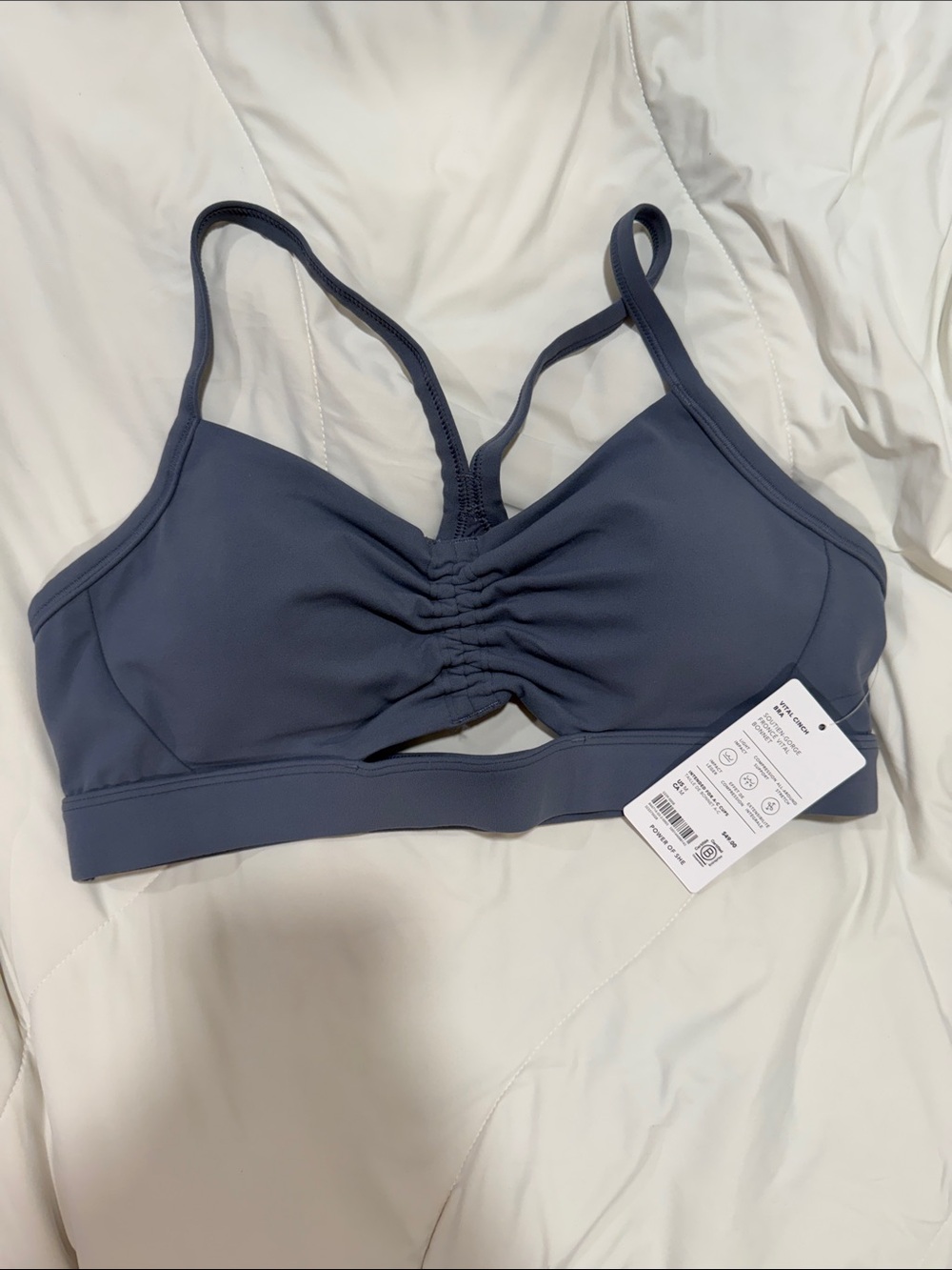 Athleta Cinched Front Sports Bra